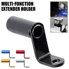 Extensor de montaje para espejo retrovisor de motocicleta, soporte de extensión de aleación de aluminio, abrazadera para barra de manillar, accesorios