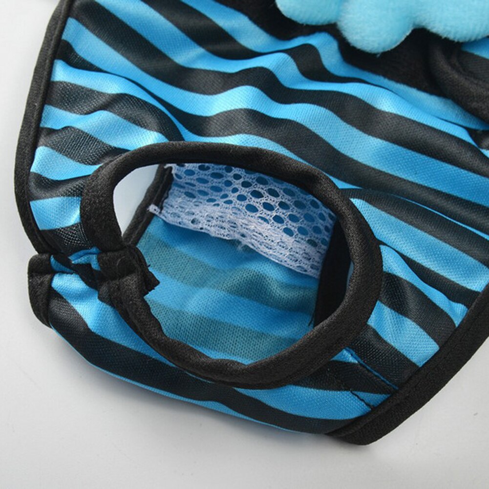 Striped S-XL Dog Physiological Pants Diaper Washable Female Dog Shorts Panties Menstruation Sanitary Underwear Briefs For Dog