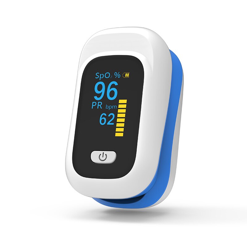 Digitale Vinger Oximeter Oled Saturatiemeter Vingertop Pulse Oxymeter SpO2 Pr Saturimetro Bloed Zuurstof Hartslag Verzadiging Monitor: 846-Blue