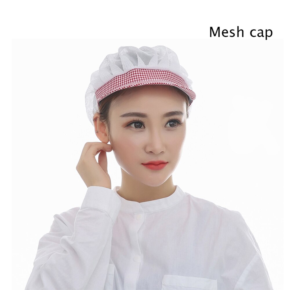 Food caps Adjustable net caps breathable sanitary dust cap men and women workshop canteen hat chef hat breathable mesh: Photo10
