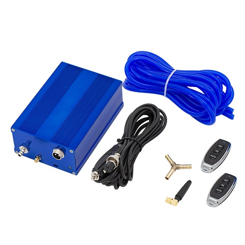 Universal vacuum pump controller box remote control of the exhaust valve actuator for exhaust valve: army green