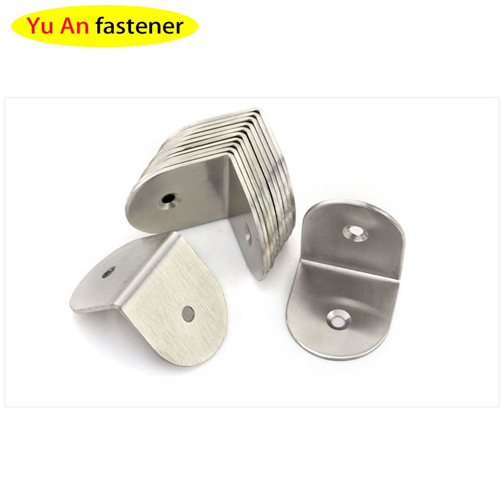 Stainless Steel Angle Code 90 Degree Right Angle Code L-shaped Angle Code Connector Thickened Angle Code L-shaped Bracket 5Pcs