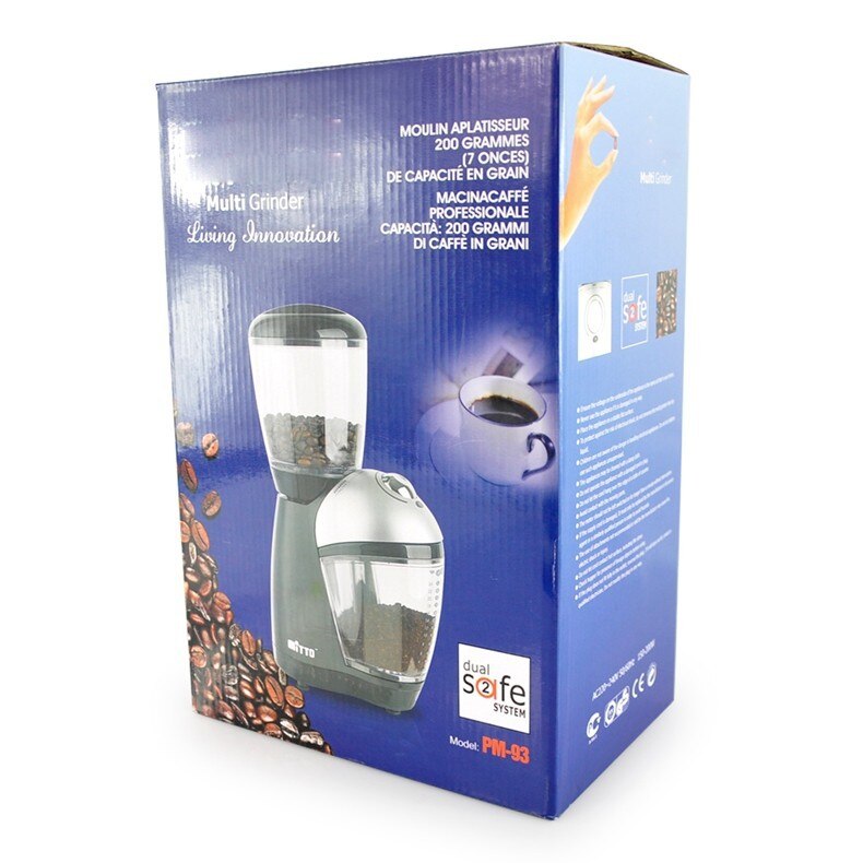 220v Mitto 200W High Power burr Coffee Grinder/electric coffee mill/Electric Grinding Machine Beans Nuts Grinders