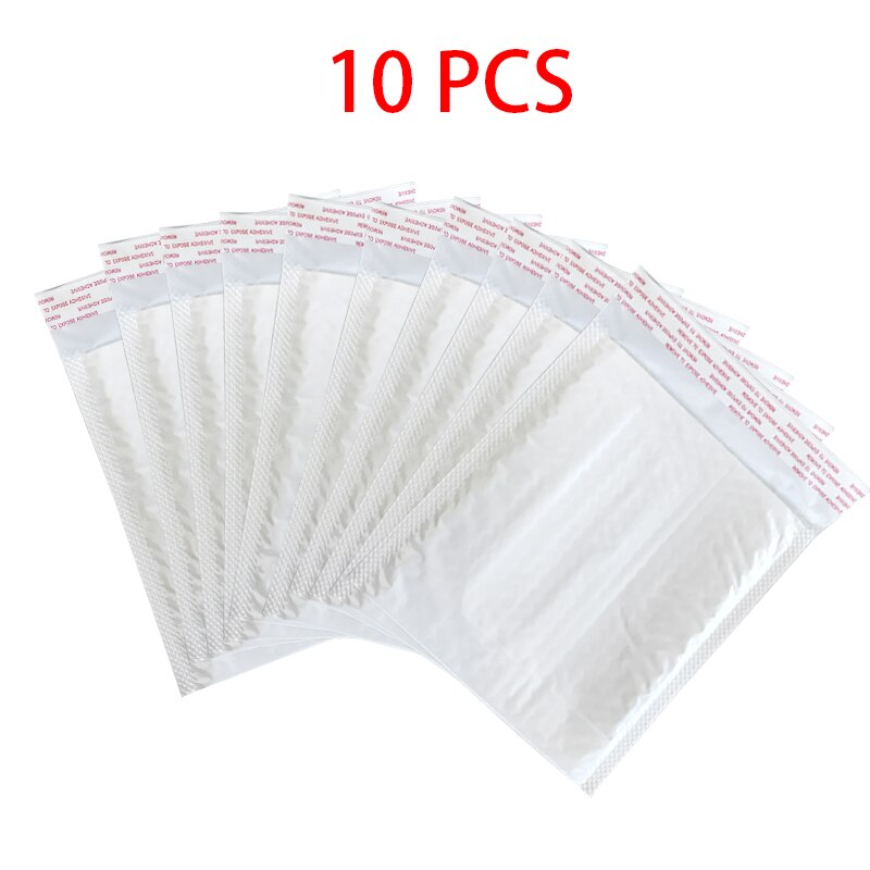 10 Stks/partij Wit Schuim Envelop Tassen Zelf Seal Mailers Gevoerde Enveloppen Met Bubble Mailing Tas Pakketten Tas