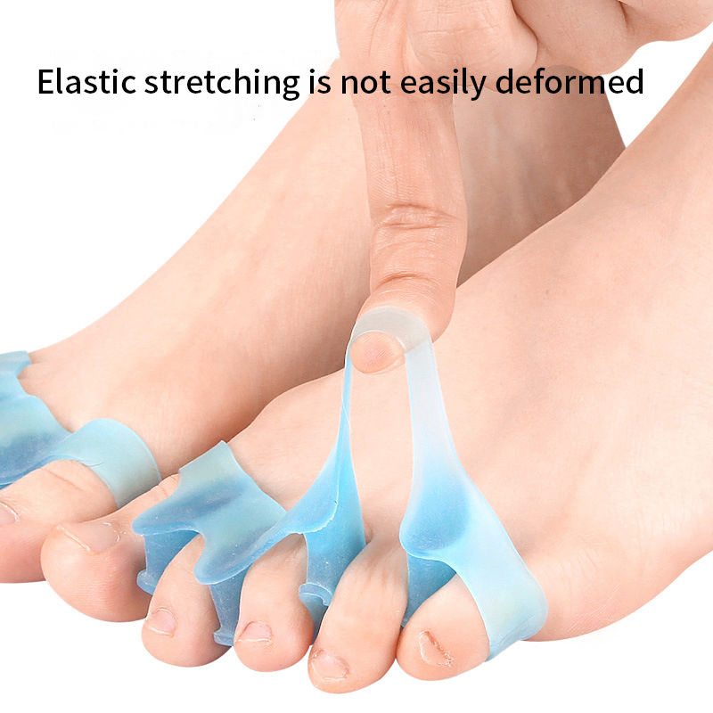 Siliconen Vinger Teenbeschermer Teenseparators Brancards Stijltang Bunion Protector Pijnbestrijding Voetverzorging 5 kleuren