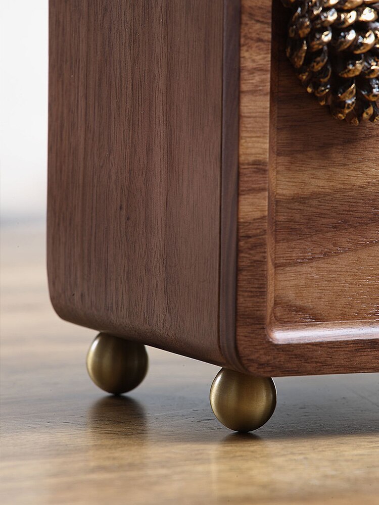 Walnut Modern Luxury Home Solid Wood Napkin Box