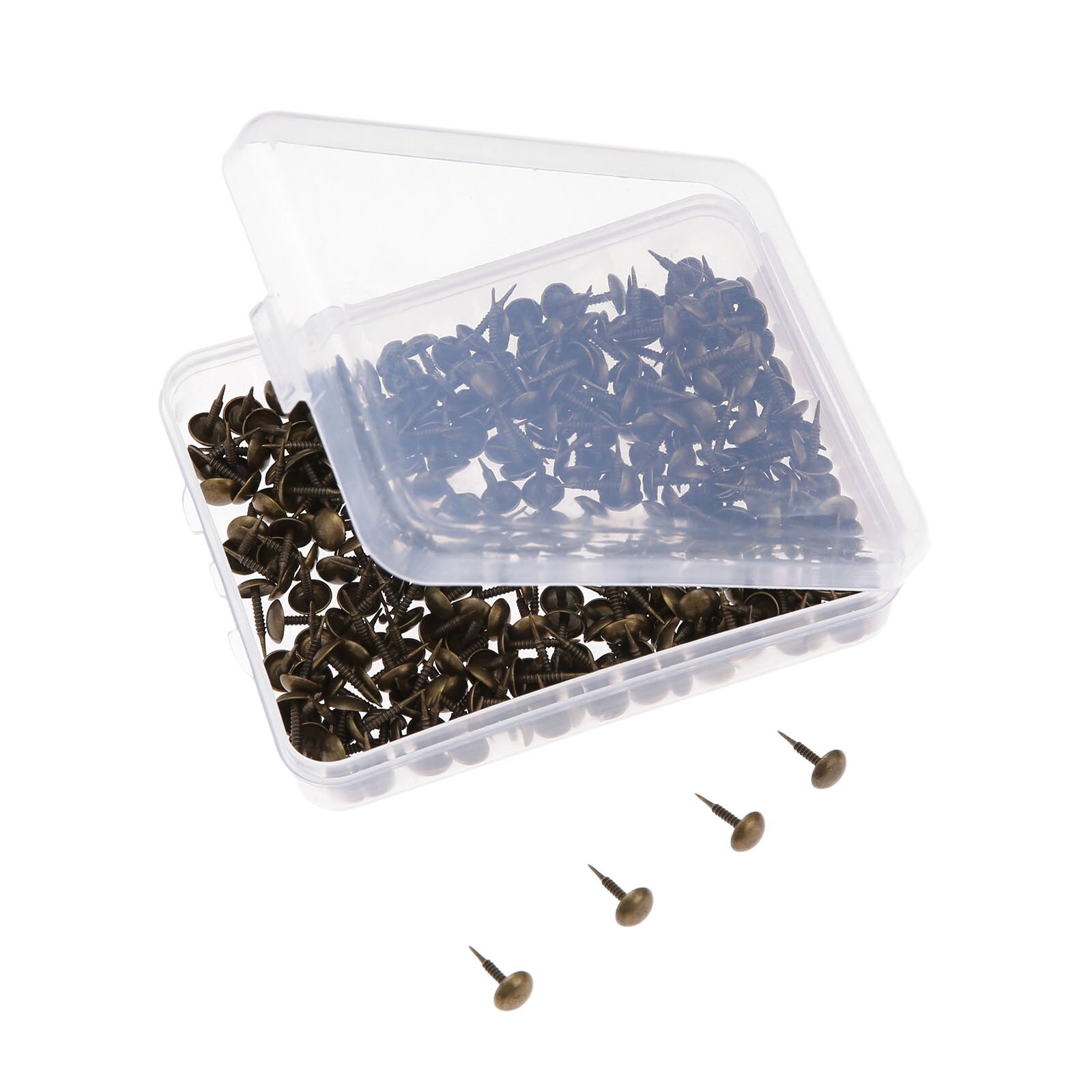 300 st 8*15mm klädsel spik smycken trälåda möbler tack stud knäppnål dörrnagel klädsel stift hantverk + förvaringslåda