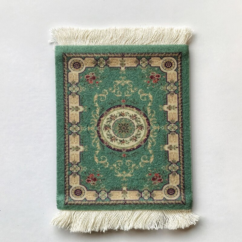 Nordisk vintage vävda tofsar bordstablett glasunderlägg kök vardagsrum bordsmatta dekoration värmetålig kaffekopp mattdynor: 4