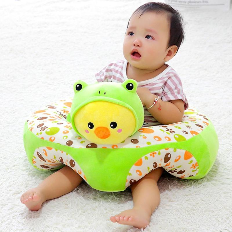 Funda de sofá para bebés, silla para aprender a sentarse, funda de silla de alimentación para niños, piel de sofá para infantes, nido, sin algodón