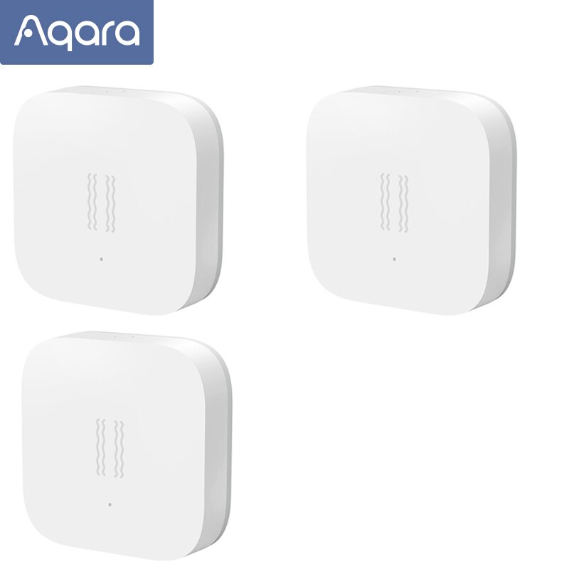 Aqara Smart Vibration Sensor Zigbee Motion Shock Sensor Detection Alarm Monitor Built In Gyro For Xiaomi Mijia Smart Home: 3 pcs Vibration