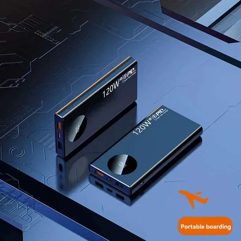 Banco de energía de 120W y 50000mAh, Banco de energía de carga rápida de alta capacidad, cargador de batería externo de capacidad portátil para todos los teléfonos Xiaomi