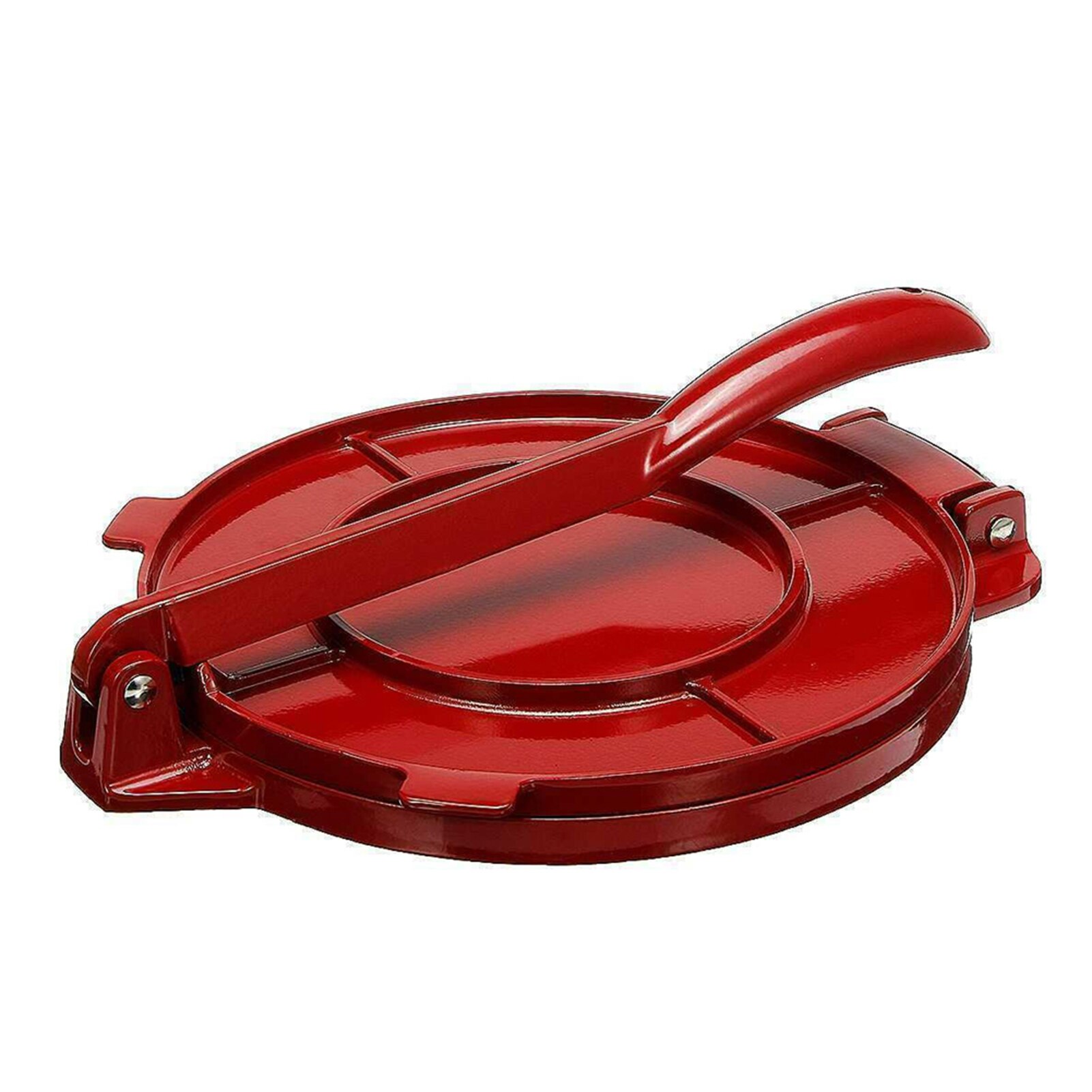 Prensa para hacer tortillas de 6,5 pulgadas, sartén pesada para restaurante, Tortilla comercial de aluminio, herramienta de prensa para Picnic al aire libre: 3
