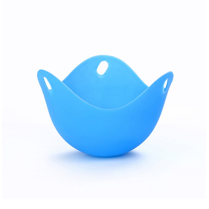 1 Uds. Huevera de silicona de gran , recipiente para cocinar, cocina, utensilios de cocina, cazuela para hornear escalfada 8: Azul