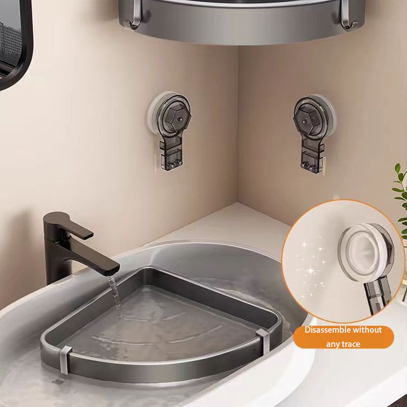 Wall Shelves Bathroom Accessories Sucker Multi Functional Storage Shelf for Shower Without Drilling Organizers Supplies Hardware