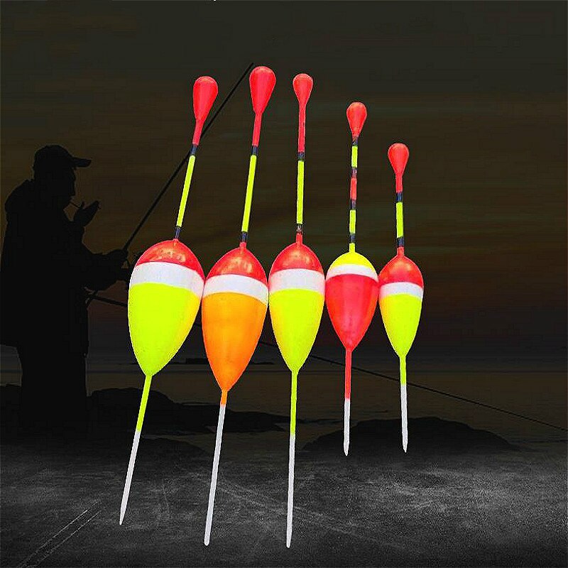 5pcs/lot Fishing Floats Set Buoy Bobber Fishing Light Stick Floats Fluctuate Mix Size Color Float Buoy for Fishing Accessories