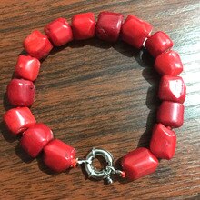 GRÁTIS Incrível Cilindro Vermelho Coral Contas Colar jewerly 18 "pulseiras 7.5" AAA Grau das mulheres bom nobre senhora