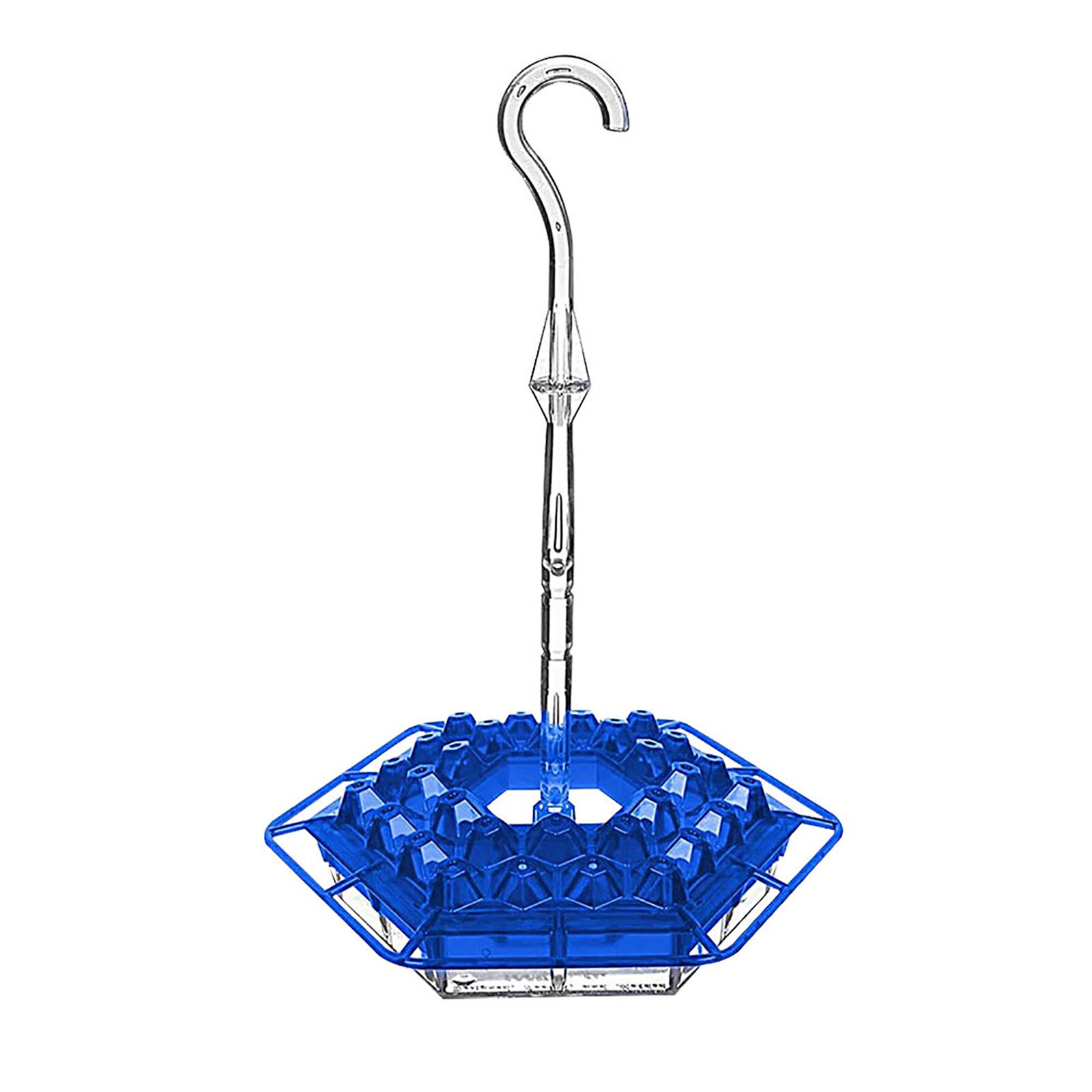 Mangeoires d'extérieur pour colibris, 30 Ports d'alimentation, fenêtre suspendue, mangeoire pour oiseaux sauvages, pour jardin extérieur, décoration de cour, tôlerie intégrée: Bleu
