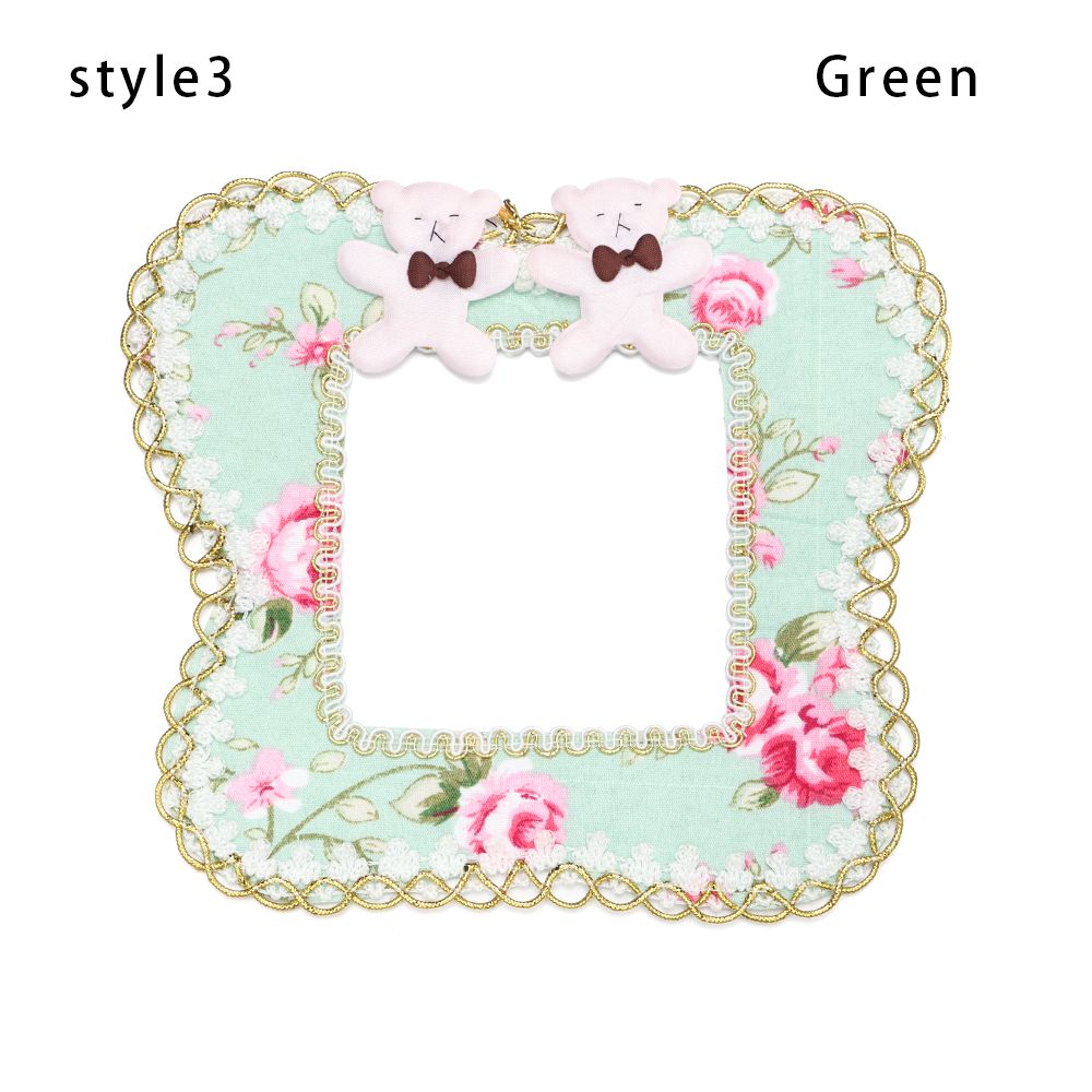 Lace Modern Home Decor Light Socket Decoration Switch Wall Stickers Switch Protective Cover Switch Socket Sticker: Green-style3