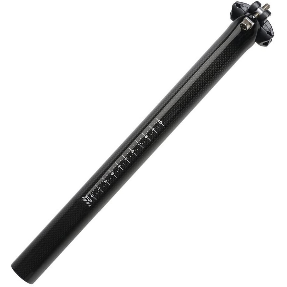 Super lett sykkel setepinne i full karbonfiber sykkelsete tube road terrengsykkelstolpe med titanskruer ud matte