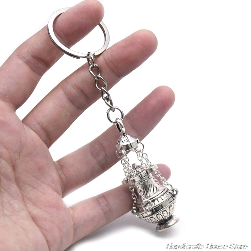 Christian Wierookbrander Sleutelhanger Religieuze Sleutelhanger Sieraden Zak Auto Hanger Keyfob Souvenirs F17 21