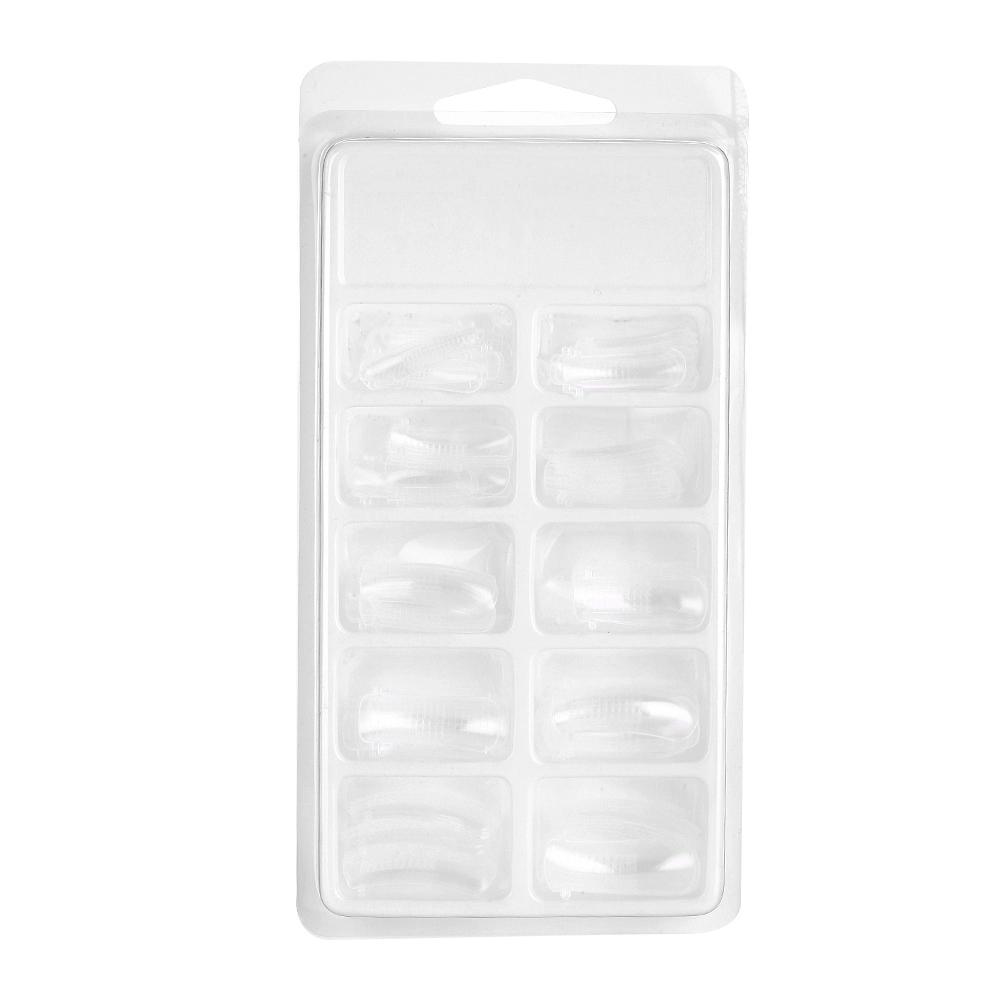 100 pcs Clear Nail Formulieren Volledige Cover Quick Building Gel Mold Tips Nail Extension DIY Manicure Nagels Accessoires Makeup Tools
