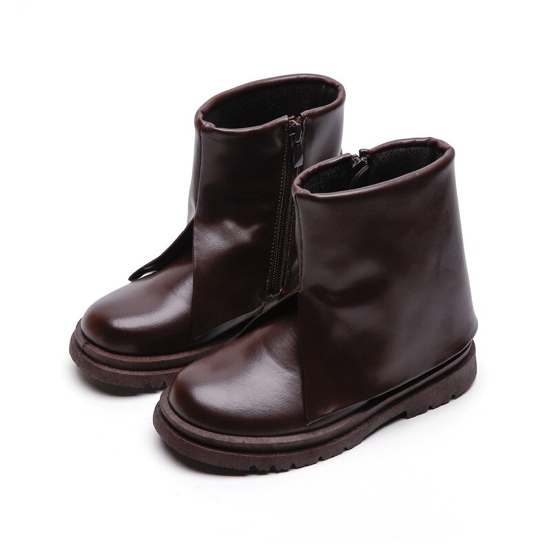 Stivali da bambina in pelle stivaletti per bambini 2022 nuovissimi autunno inverno bambini Martin stivali Vintage stile britannico 27-36 Ins Hot Chic