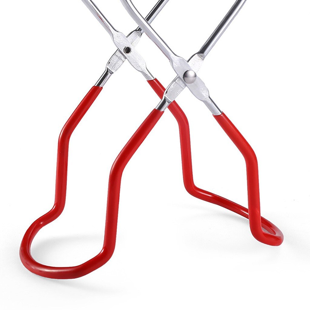 Canning Jar Lifter Tongs Stainless Steel Jar Lifter with Grip Handle Bowl Clip Pot Dish Holder Steamer Plate Tong Kitchen