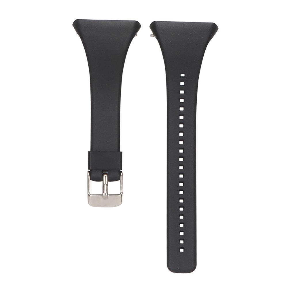 1 Uds correa de goma de silicona para POLAR FT4 FT7 FT Series Correa Universal para reloj POLAR bandas ajustables 3cm: Black