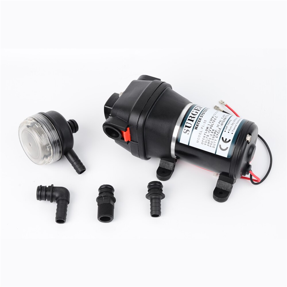 Miniature 24V 120W Lift Max 20m DC Low Pressure Electric Diaphragm Pump Irrigation Motorhome/RV/Touring Car Water Supply FL-34