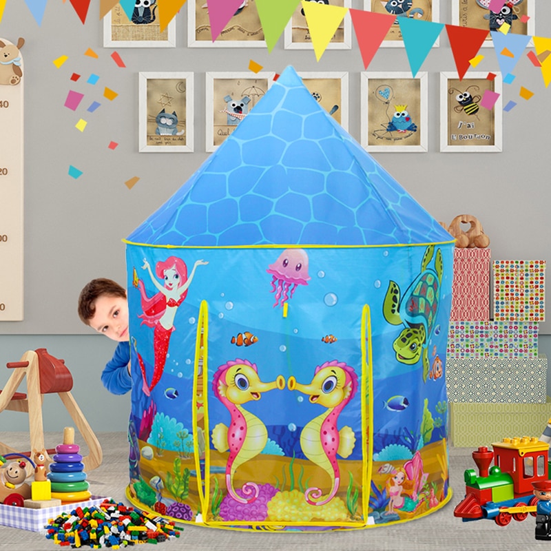 Children's Tent Underwater World Tipi Infantil Tent Play Game House for Children Indoor Tent for Kids Play House