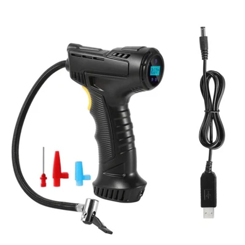 120W Oplaadbare Luchtcompressor Draadloze Opblaasbare Draagbare Luchtpomp Digitale Auto Automatische Bandenpomp Apparatuur: usb charging