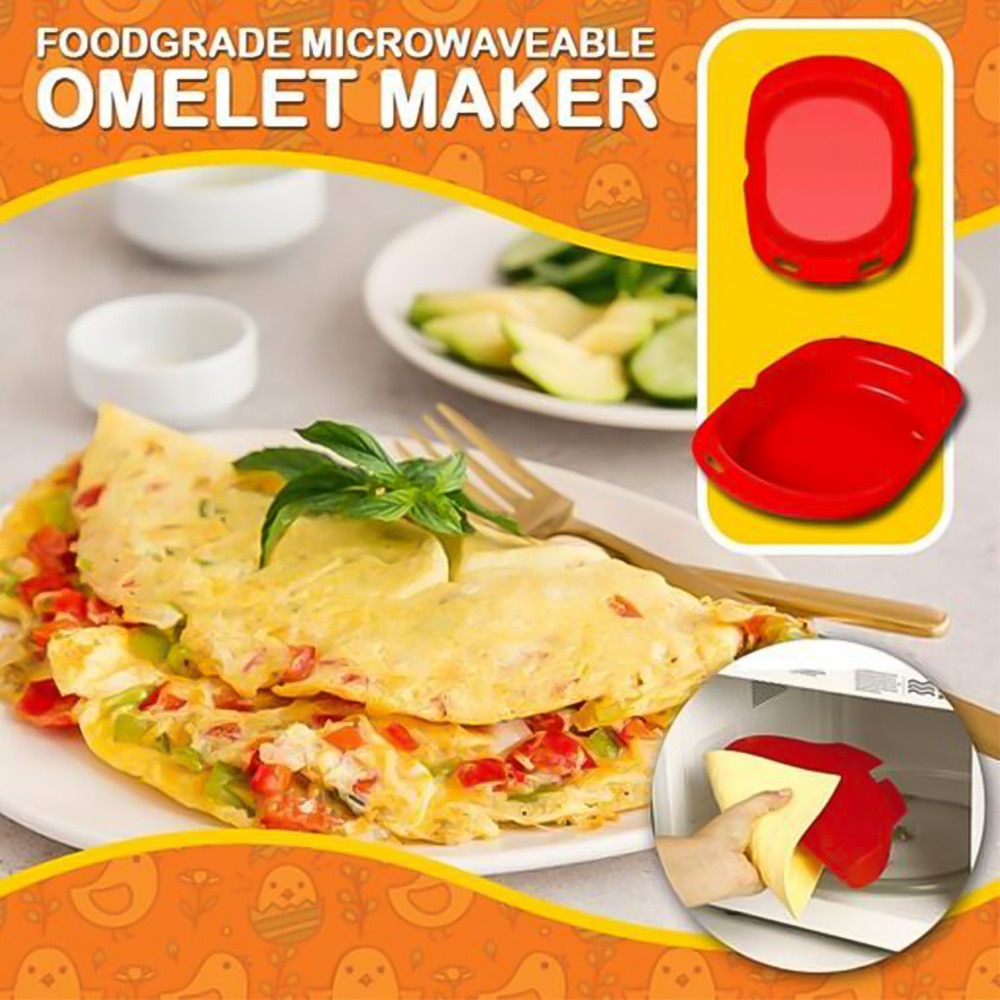 Omelet Maker Magnetron Omelet Maker Voor Siliconen Omelet Ei Roll Maker Siliconen Ei Roll Bakplaat Loempia Maker Tool