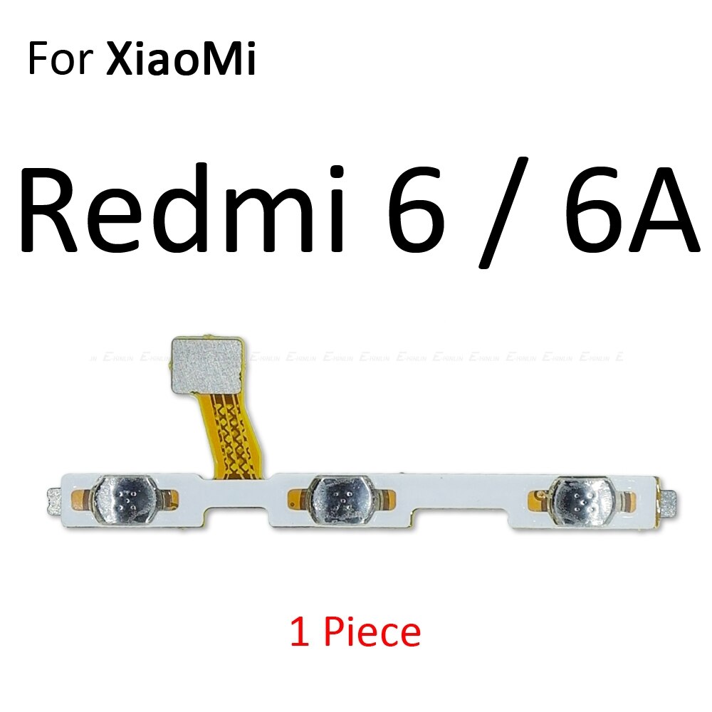 Volumknapp strømbryter på av-knapp fleksibel kabel til xiaomi redmi 3x 3s 4a Merk 7 6 2 5a 6a 5 Plus 4 3 pro 4x global: til redmi 6 6a