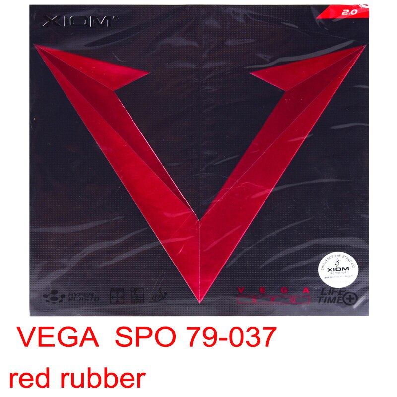 Original XIOM vega SPO table tennis rubber offensive rubber 79-037: 79-037 red