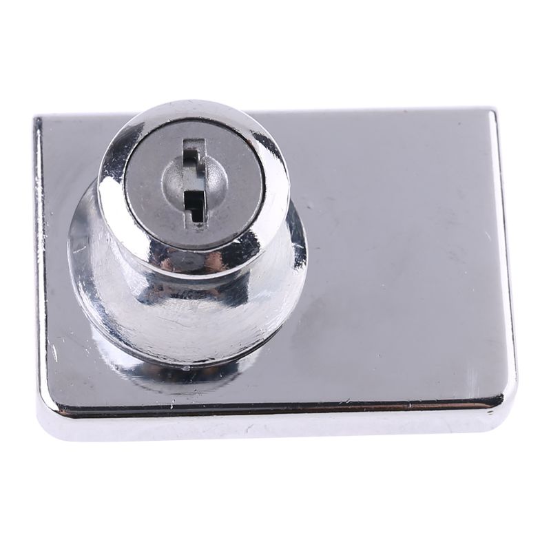 Cerradura de pestillo doble para puerta de vidrio, cerrojo de seguridad para escaparate de 5-12mm,