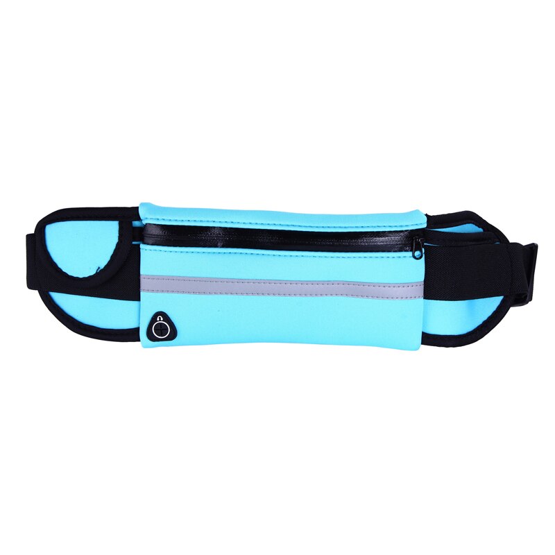 mini fanny pack for women Portable convenient USB waist pack Travel multifunctional waterproof phone belt bag 192: light blue