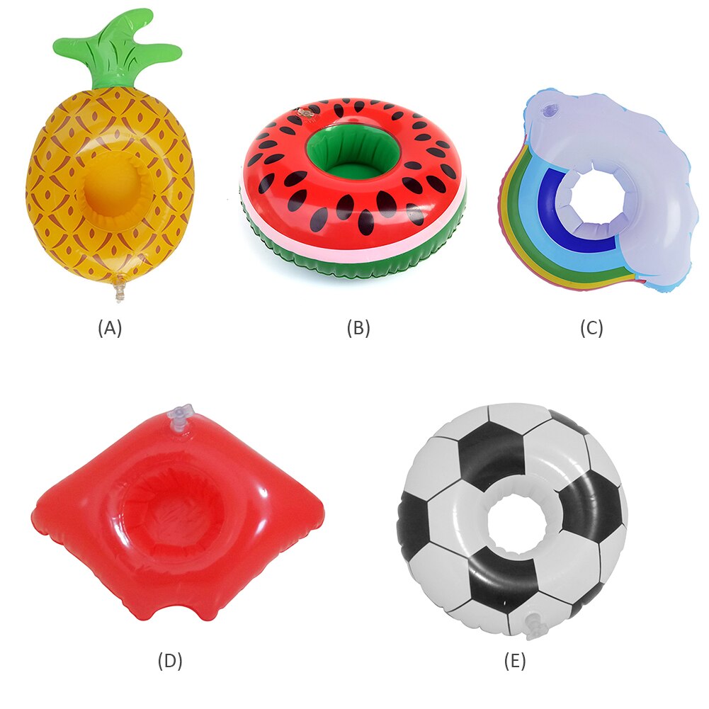 Swimming Pool Floating Cup Holder Inflatable Coasters Drink Stand Outdoor Boating Drinks Cup Holder Pool Floats Accessories