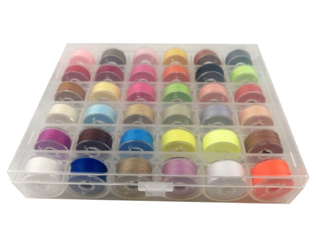Fil de canette 108 couleurs 72 couleurs 40S/2 taille A SA156 pour Machines à coudre et à broder: 36 colors