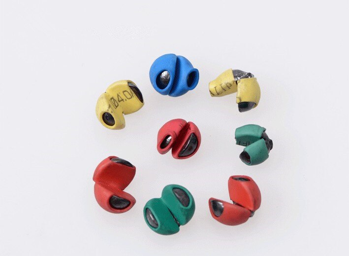Lot de 29 plombs de pêche avec boîte de 5 tailles