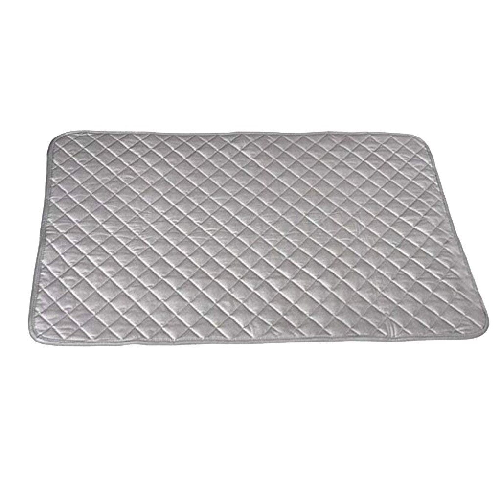Manta de tabla de planchar, almohadilla magnética, esterilla de lavandería, alfombrilla para planchar de algodón, esterilla de plancha casera de 48x85cm: Default Title