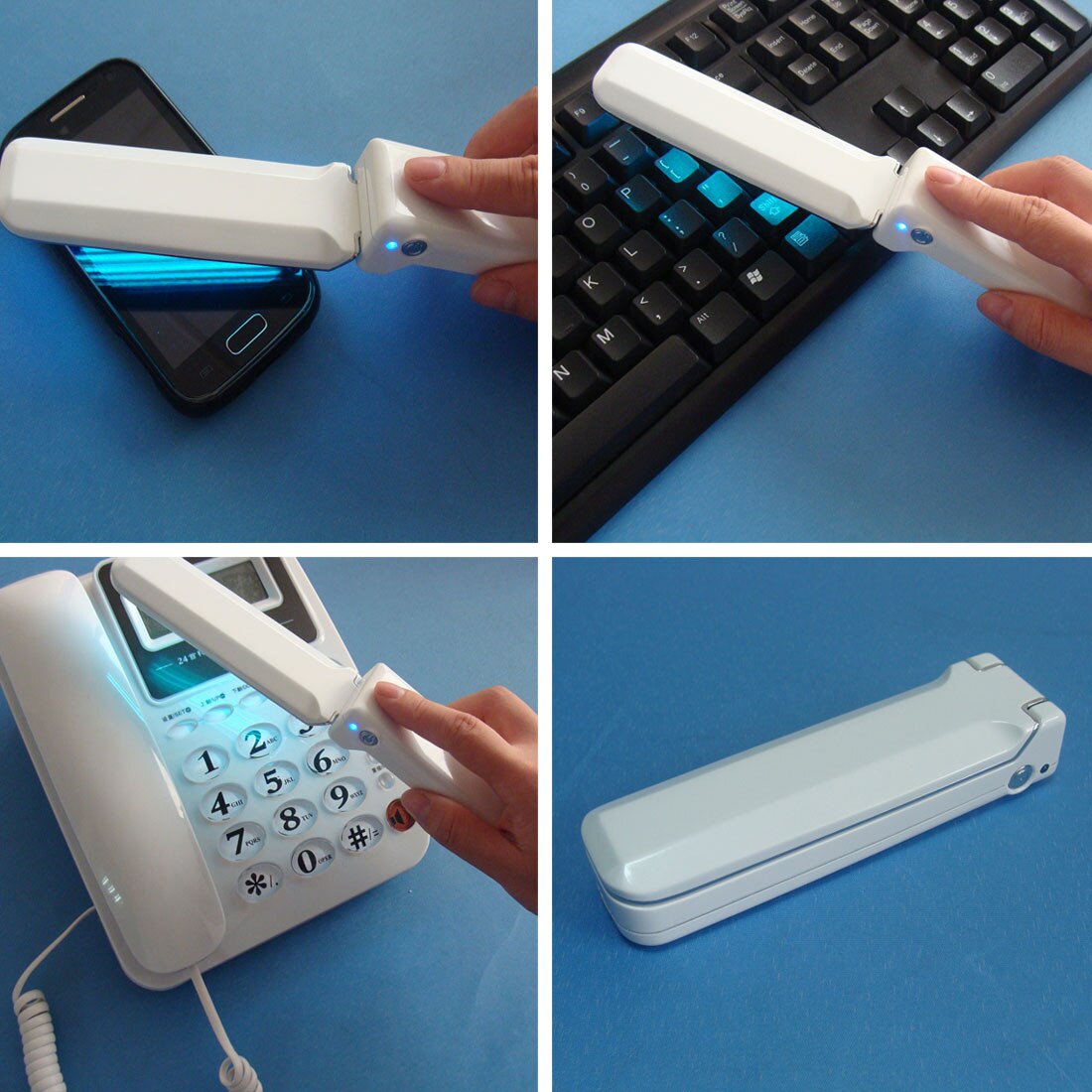 USB Folding Disinfection UV Lamp Home Living Room LED Ultraviolet Sterilization Germicidal Bacterial Disinfect Light 270nm Wave