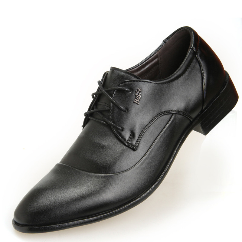 Läder oxford herr lägenheter skor casual brittisk stil män oxfords märke klänning skor för män