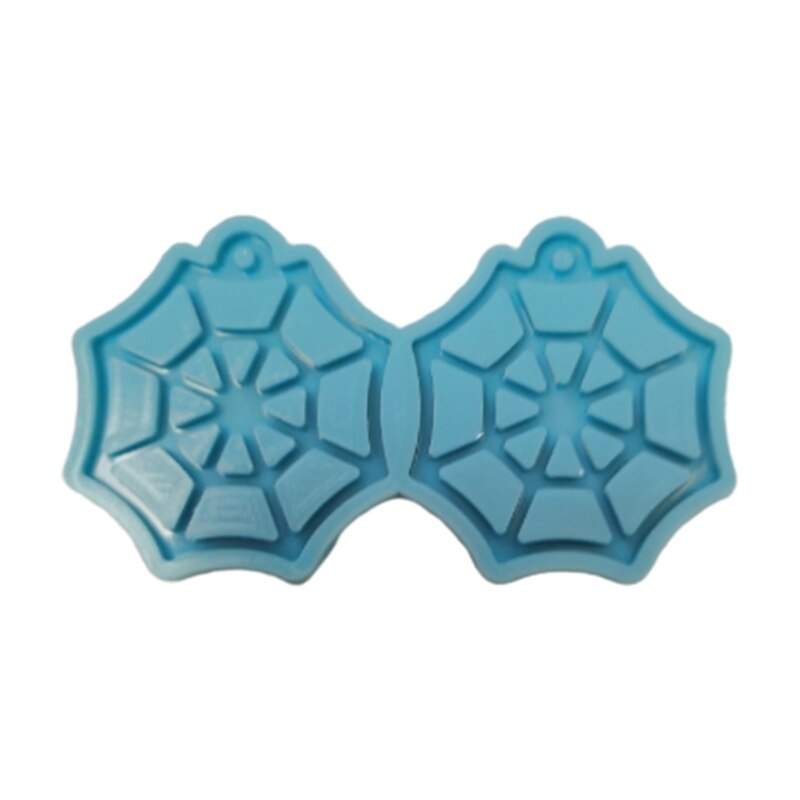 Diy-knutselwerkjes, oorbellen in de vorm van een spinnenweb, siliconen mal voor het gieten van sieradenhangers, gereedschap voor het maken van kristallen epoxyharsmal