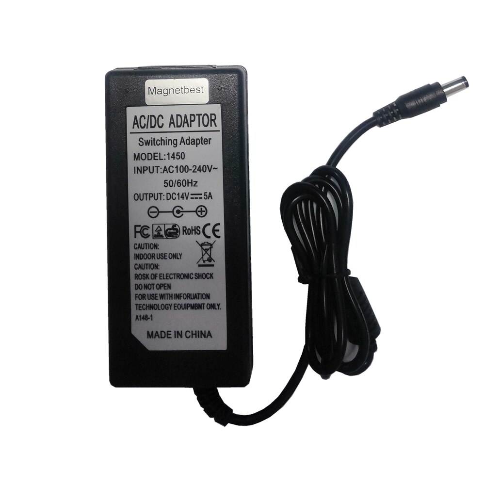 Fuente de alimentación conmutada de Monitor, 14V, 5A, 70W, cargador/adaptador de CA, 14V5A, máquina de bola infrarroja, fuente de alimentación