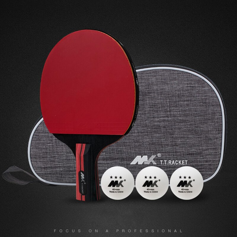 Original 6 stars Table tennis racket Ddouble Pimples-in rubber Ping Pong Racket tenis de mesa table tennis with bag