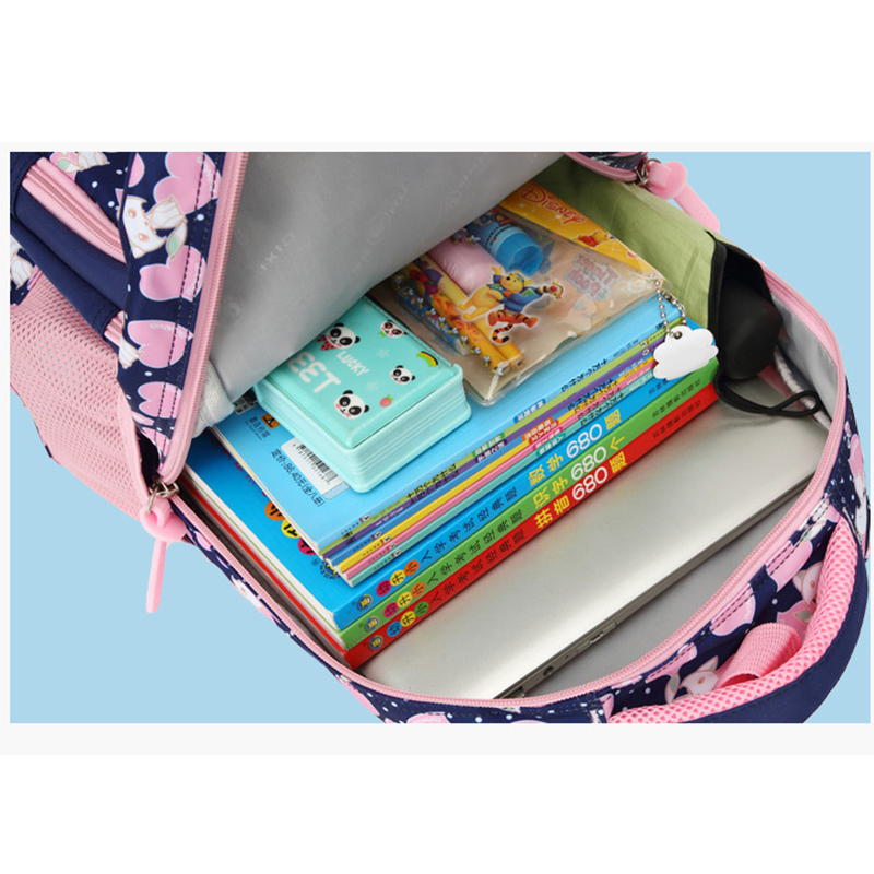 Enfants sacs d'école pour filles école primaire sac à dos enfant princesse impression cartable Oxford grand dessin animé 6-12 ans