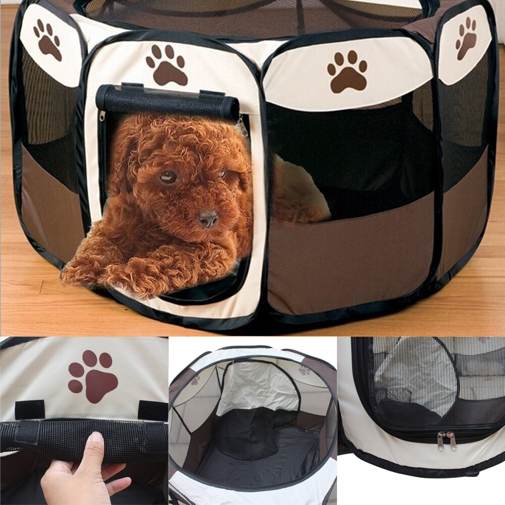 Chenils extérieurs portables clôtures maisons de tente pour animaux de compagnie pour petits grands chiens pliable parc intérieur chiot Cage chien caisse salle de