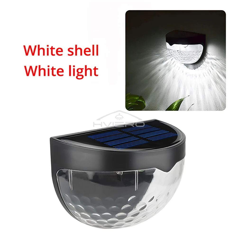 LED Solar Heklamp Buiten Waterdichte Wandlampen Gegolfde Verlichting voor Hek Terras Tuinpad Decoratief Licht Warm Wit