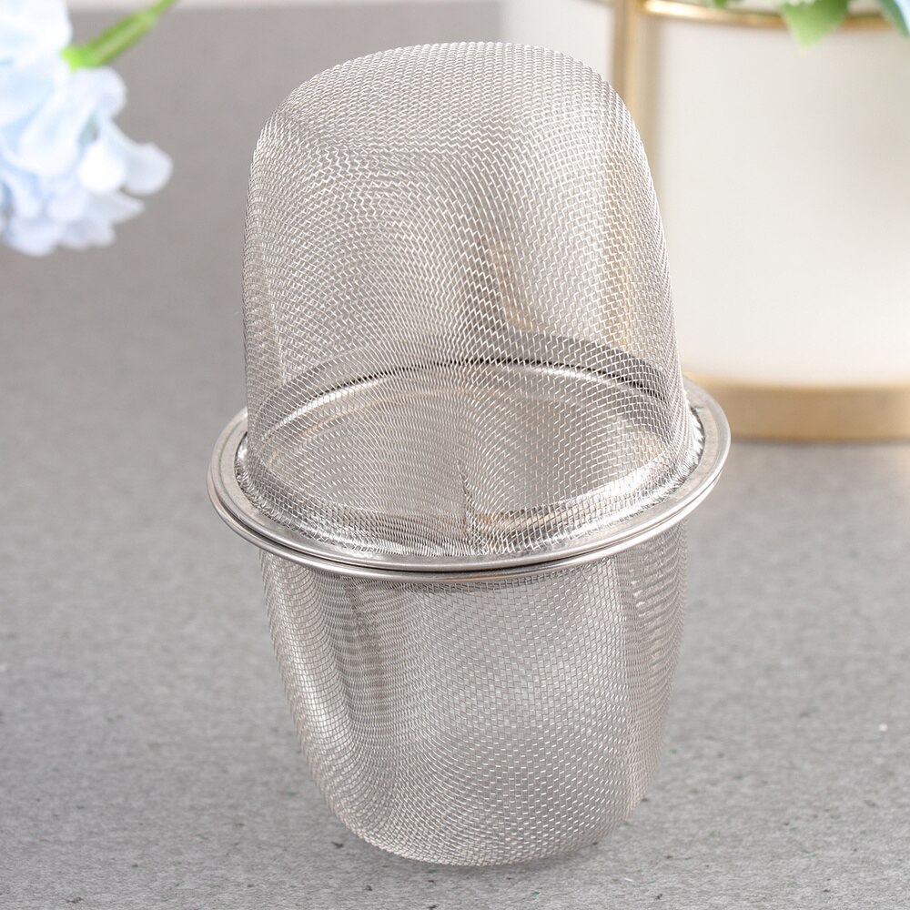 8pcs Stainless Steel Tea Filter Metal Infuser Sturdy Tea Strainer for Home (Diameter 7.2cm x Height 6cm)