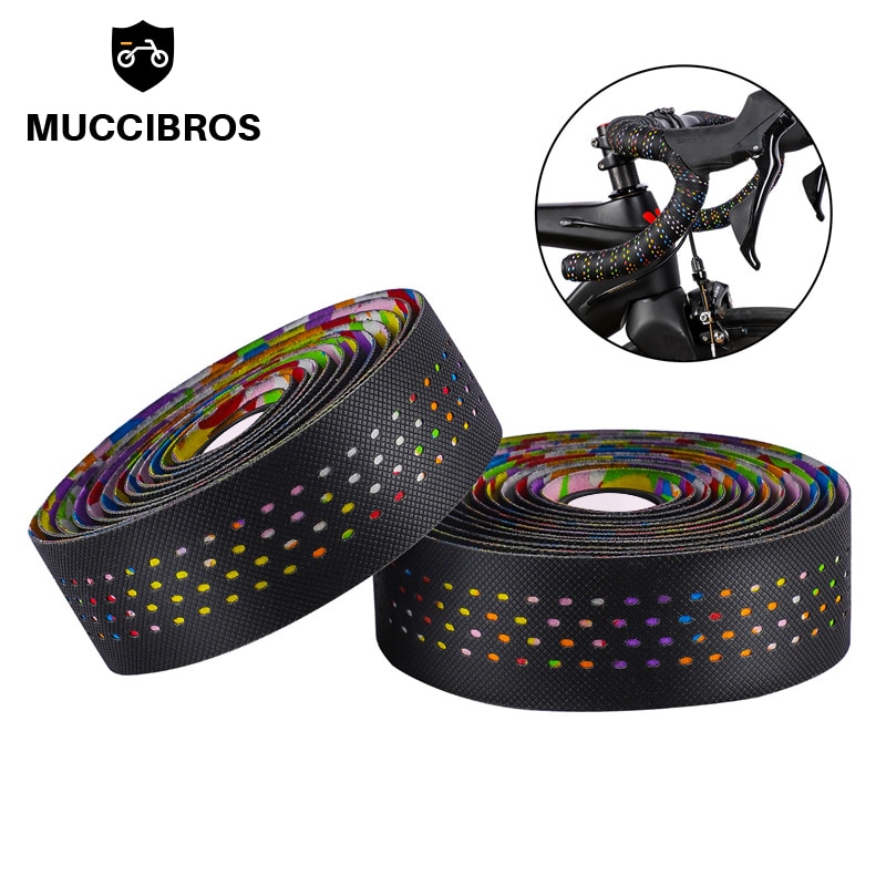 6 kleuren racefiets stuurlint racefiets stuurlint band antislip fietsaccessoires reflecterende geleiding met plug